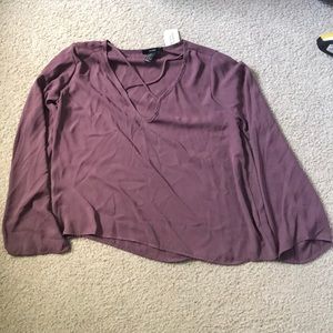 Mauve-colored blouse